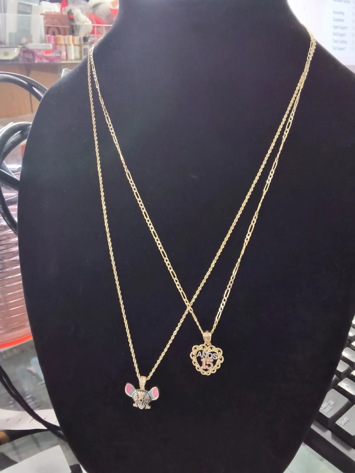 Butterfly & Rosette Layered Chains