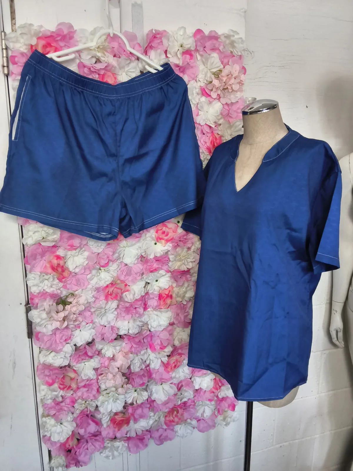 Navy Short Set